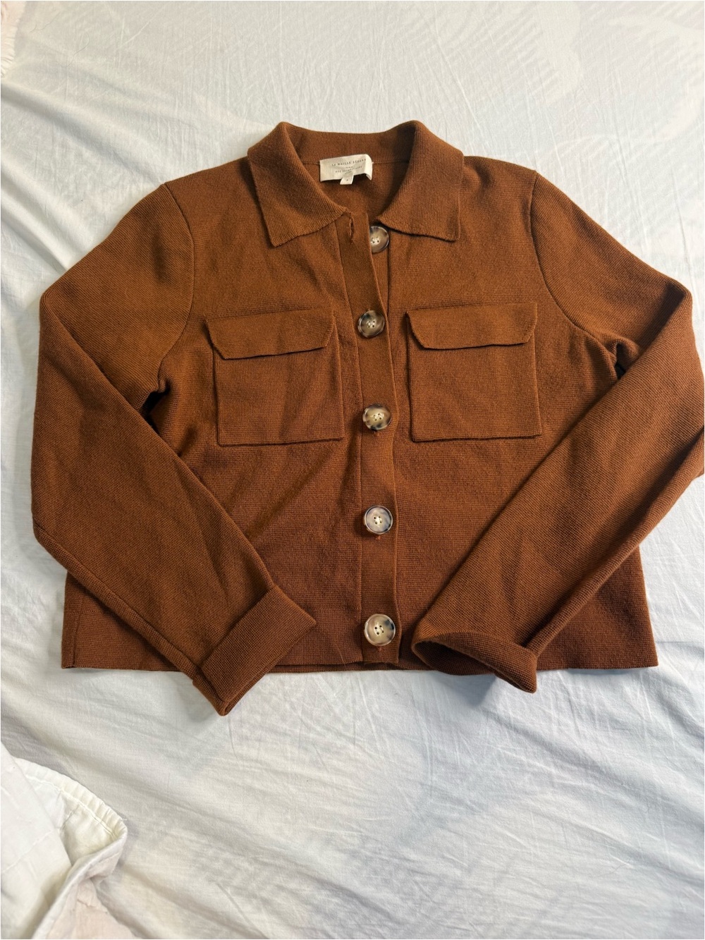 Brown Button-Front Jacket - Picture 2 of 5